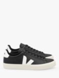 VEJA Campo Leather Trainers, Black/White