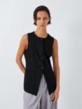 John Lewis ANYDAY Longline Waistcoat, Black