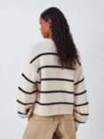 AND/OR Celeste Stripe Wool Blend Jumper, Cream/Navy