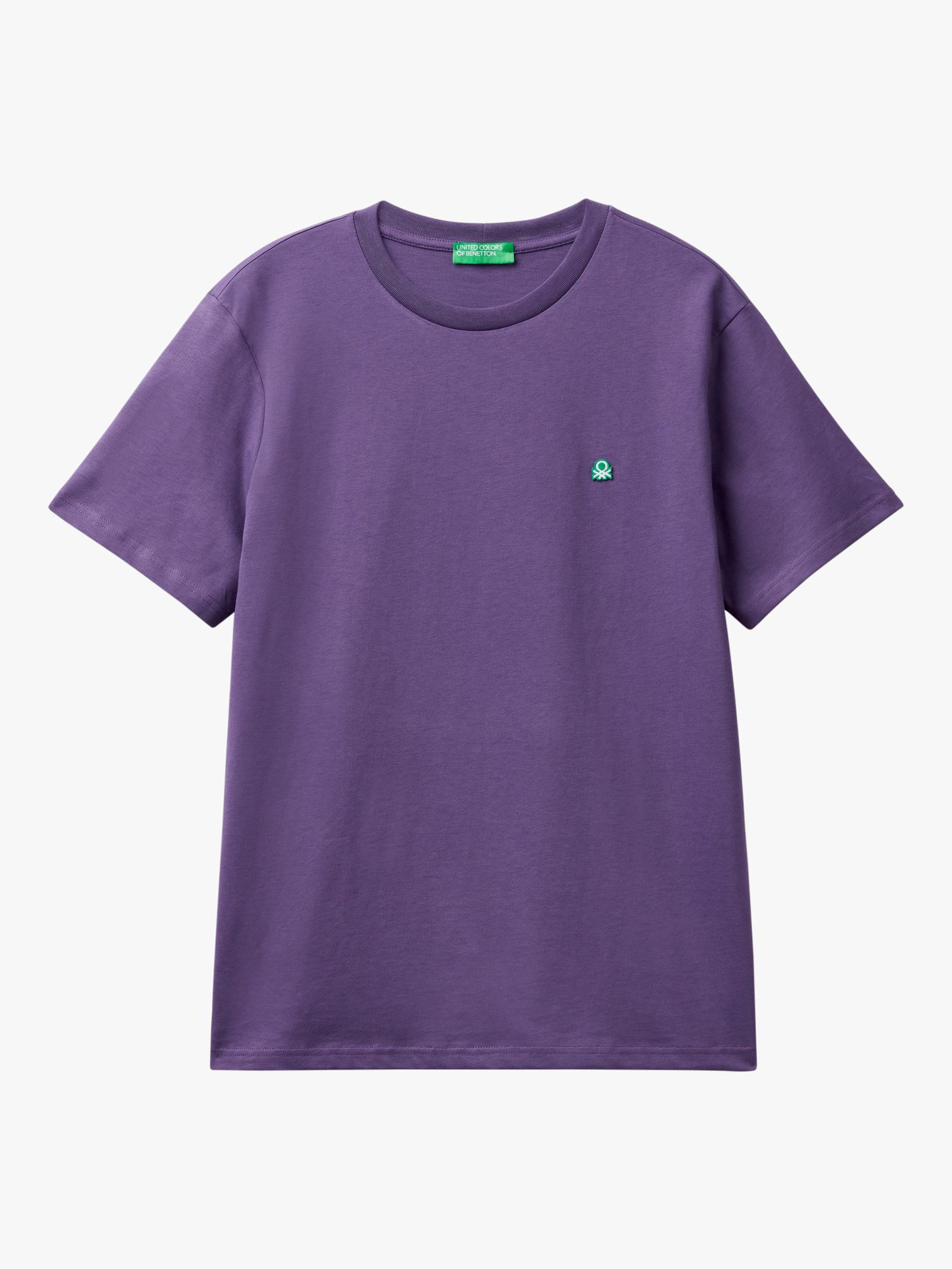 Benetton Short Sleeve T-Shirt, Violet, S