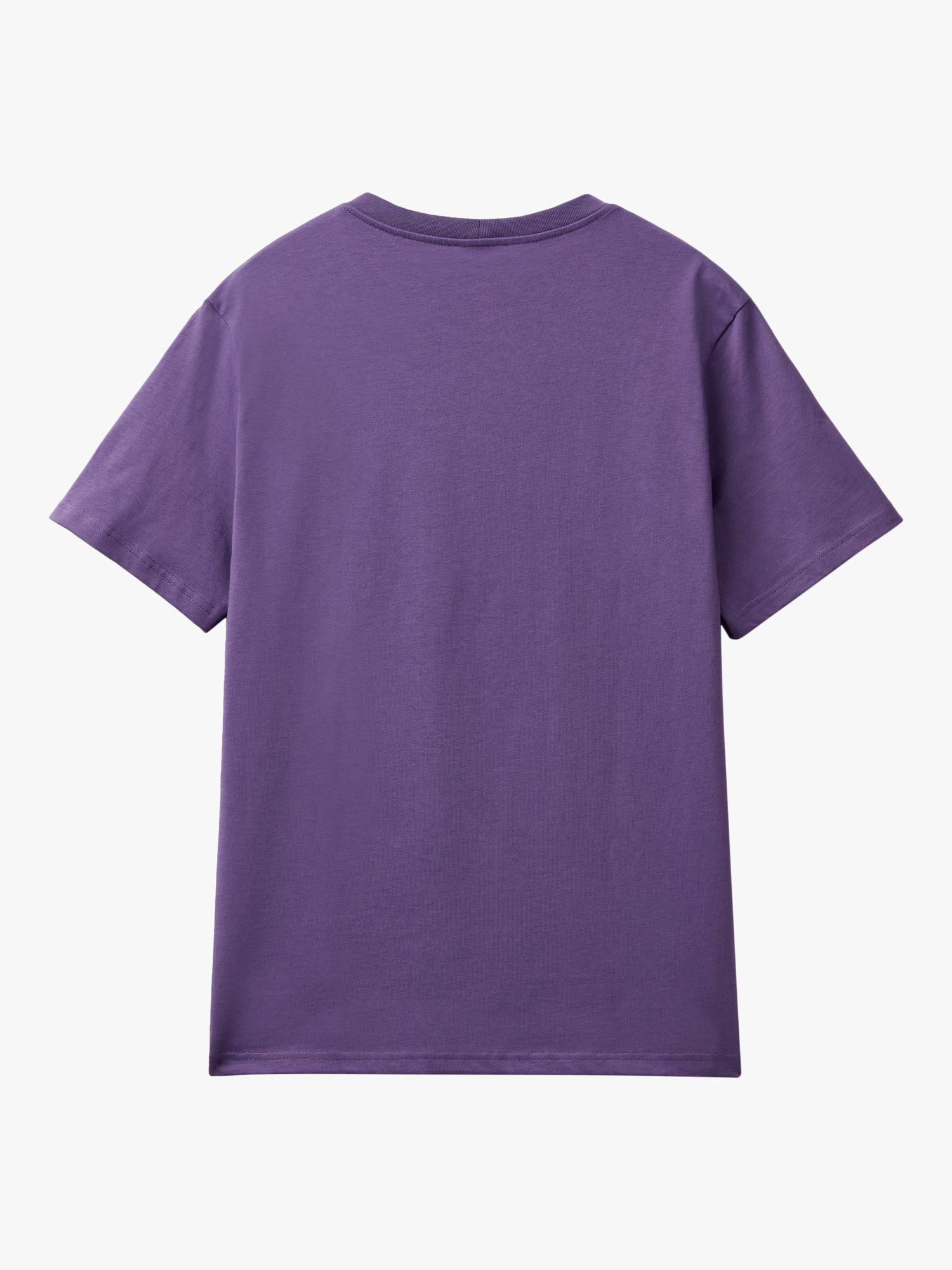 Benetton Short Sleeve T-Shirt, Violet, S
