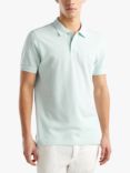 Benetton Short Sleeve Polo Shirt, Pale Turquoise