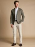 Charles Tyrwhitt Stretch Cotton Slim Fit Suit Jacket, Olive