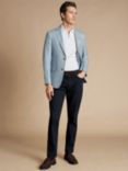 Charles Tyrwhitt Slim Fit Linen Blend Suit Jacket, Mid Blue