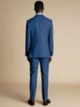Charles Tyrwhitt Slim Fit Sharkskin Weave Suit Jacket, Indigo Blue