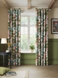 John Lewis Juni Print Pair Lined Eyelet Curtains