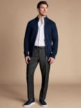 Charles Tyrwhitt Slim Fit Birdseye Suit Trousers, Grey