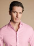 Charles Tyrwhitt Cutaway Collar Non-Iron Twill Shirt, Pink