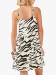 Accessorize Tiger Swing Mini Dress, Ivory/Black