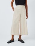 Theory Utility Patch Cropped Wide Leg Linen Blend Trousers, Straw