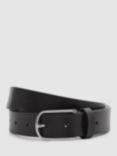 Reiss Carrie Leather Jeans Belt, Black