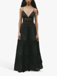 Twist & Tango Magnolia Lace Panel Maxi Dress, Black