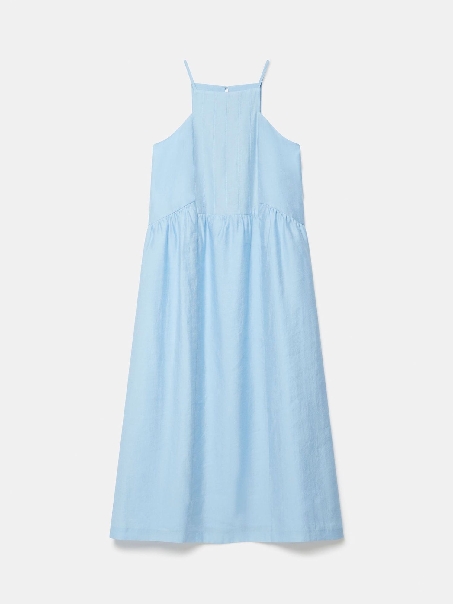 Mint Velvet Pleated Midi Dress, Blue, XS