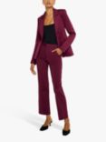 Good American Classic Sculpted Blazer, Oxblood