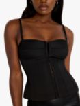 Good American Scuba U Corset Bodysuit, Black