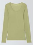 John Lewis Long Sleeve Heat Generating Thermal Top, Sage