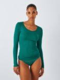 John Lewis Long Sleeve Heat Generating Thermal Top, Teal