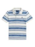 Ralph Lauren Kids' Stripe Polo Shirt, Blue