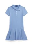 Ralph Lauren Kids' Polo Logo Day Dress, Campus Blue
