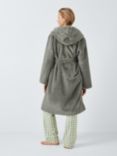 John Lewis Faux Fur Dressing Gown, Sage