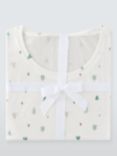 John Lewis Mini Tree Jersey Pyjama Set, Ivory