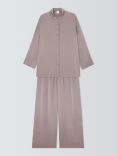 John Lewis Relaxed Silk Pyjama Set, Quail Pink