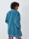 John Lewis  Borg Throw On Cardigan, Smoky Blue