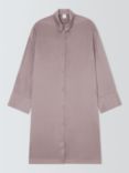 John Lewis Silk Long Sleeve Nightshirt, Quail Pink