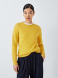 John Lewis Cashmere Crew Neck Jumper, Yellow