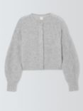 John Lewis Alpaca Wool Blend Cardigan, Light Grey