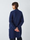 John Lewis Edge to Edge Alpaca Wool Blend Cardigan, French Navy