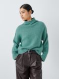 John Lewis Alpaca Wool Blend Turtleneck Jumper, Green