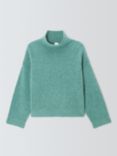 John Lewis Alpaca Wool Blend Turtleneck Jumper, Green