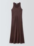 John Lewis Silk Slip Nightdress, Chocolate Torte