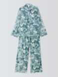 John Lewis x Collagerie Botany Cotton Modal Pyjama Set, Blue/Ivory