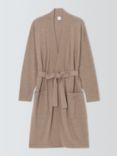 John Lewis Cotton Cashmere Dressing Gown, Toffee, Toffee