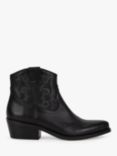 Penelope Chilvers Cassidy Dove Leather Ankle Boots, Black