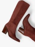 Penelope Chilvers Navette Suede Slouchy Boots, Russet