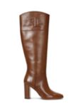 Ralph Lauren Page Leather Tall Boots, Deep Saddle Tan