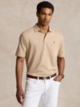 Polo Ralph Lauren Short Sleeve Polo Shirt, Classic Camel/White