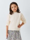 John Lewis Kids' Textured Knit Jumper, Cream