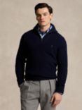 Polo Ralph Lauren Waffle Knit Zip Neck Sweater, Hunter Navy
