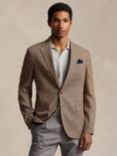 Polo Ralph Lauren Glen plaid Soft Suit Jacket, Tan/Brown