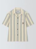 Carhartt WIP Dodson Cotton Waffle Stripe Short Sleeve Shirt, Natural/Multi