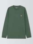 Carhartt WIP Chase Long Sleeve T-Shirt, Duck Green/Gold