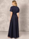 Aidan Mattox by Adrianna Papell Crepe Back Satin Maxi Dress, Twilight