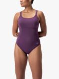 Speedo AquaLustre Shaping Swimsuit, Plum Dandy