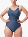 Speedo Shaping Twin Strap Swimsuit, Spruce Blue