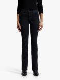 7 For All Mankind Mid Rise Bootcut Jeans, Black