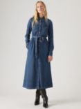 Levi's Quinney Denim Shirt Dress, Gold Dust West